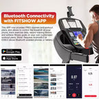 5HP Folding Treadmill for Home with Incline / Bluetooth, 400lb Weight Capacity, Exercise Running Walking Easy Assembly