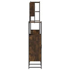 vidaXL Ensemble de meubles de salle de bain avec étagère 4 pcs Bois d'ingénierie Moderne Intérieur
