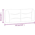 vidaXL Headboard Cushion Bedroom Hanging Bed Back Cushion Leather
