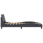 vidaXL Bed FrameVelvet, Metal, Solid Pine Wood, Plywood Queen