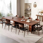 Table à manger de ferme moderne 63" pour 6-8 personnes - Plateau rectangulaire en bois avec pieds piédestal en métal pour la maison ou le bureau
