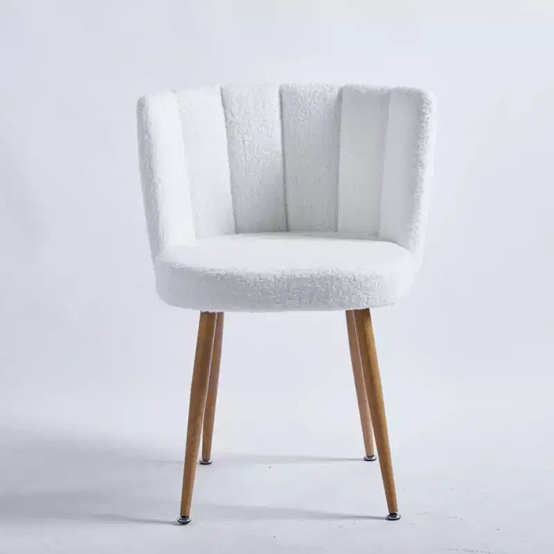 Lot de 2 Chaises de Salle à Manger Modernes avec Assise Ergonomique, Coussins en Poils Courts et Dossier Confortable