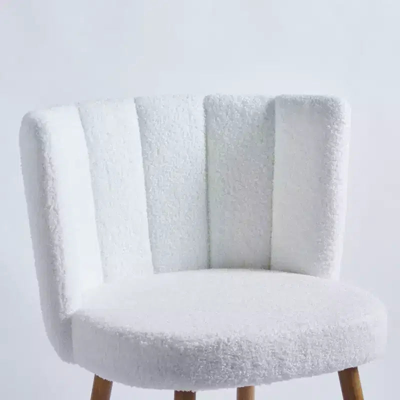 Lot de 2 Chaises de Salle à Manger Modernes avec Assise Ergonomique, Coussins en Poils Courts et Dossier Confortable