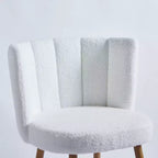 Lot de 2 Chaises de Salle à Manger Modernes avec Assise Ergonomique, Coussins en Poils Courts et Dossier Confortable