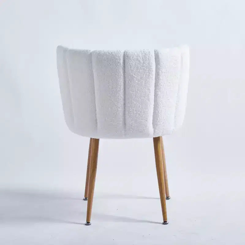 Lot de 2 Chaises de Salle à Manger Modernes avec Assise Ergonomique, Coussins en Poils Courts et Dossier Confortable