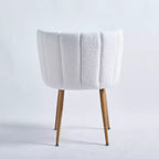 Lot de 2 Chaises de Salle à Manger Modernes avec Assise Ergonomique, Coussins en Poils Courts et Dossier Confortable
