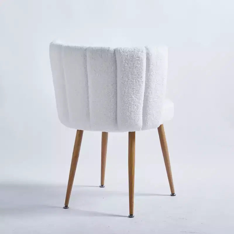 Lot de 2 Chaises de Salle à Manger Modernes avec Assise Ergonomique, Coussins en Poils Courts et Dossier Confortable