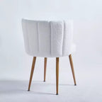 Lot de 2 Chaises de Salle à Manger Modernes avec Assise Ergonomique, Coussins en Poils Courts et Dossier Confortable