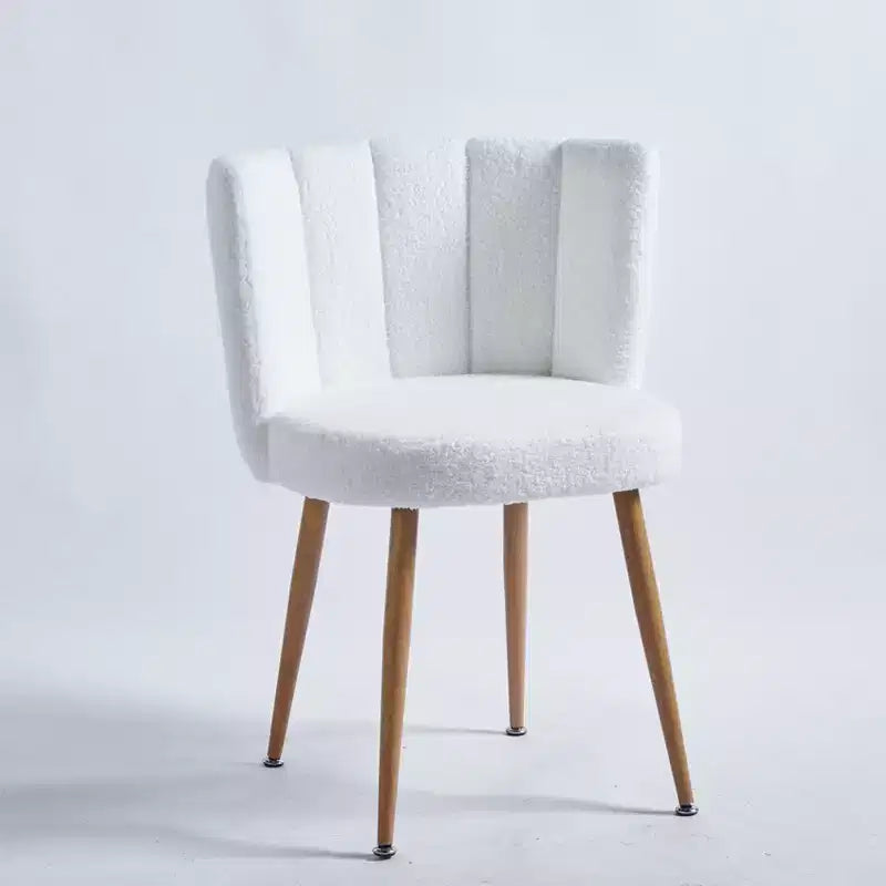 Lot de 2 Chaises de Salle à Manger Modernes avec Assise Ergonomique, Coussins en Poils Courts et Dossier Confortable