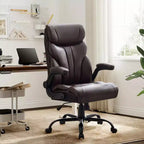 Fauteuil de bureau, fauteuil de direction grande taille 225 kg avec repose-pieds, fauteuil de jeu inclinable en cuir 90-155 degrés