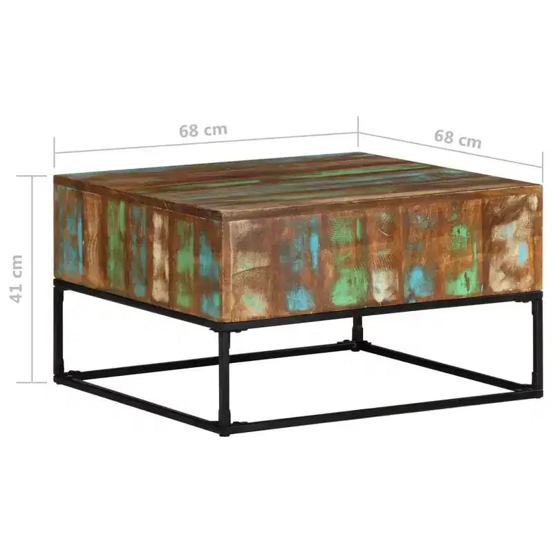 vidaXL Coffee Table Rough mango wood Rough mango wood Medium