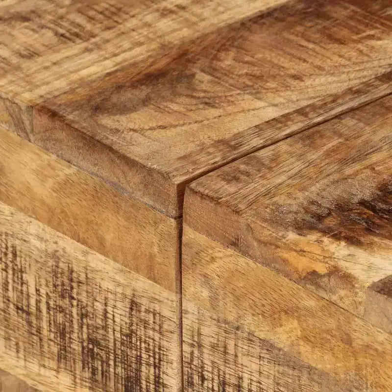 vidaXL Coffee Table Rough mango wood Rough mango wood Medium