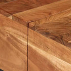 vidaXL Coffee Table Rough mango wood Rough mango wood Medium