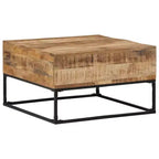 vidaXL Coffee Table Rough mango wood Rough mango wood Medium