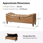 Banc traditionnel Wendy avec capitonnage|HULALA HOME-MARRON