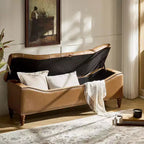 Banc traditionnel Wendy avec capitonnage|HULALA HOME-MARRON