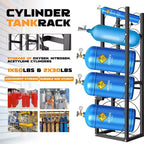 Support de bouteilles de réfrigérant 3 x 13,6 kg, Support de bouteilles de réfrigérant Supports et porte-bouteilles de gaz pour Fréon, gaz, oxygène, azote