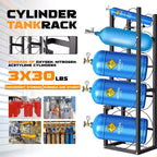 Support de bouteilles de réfrigérant 3 x 13,6 kg, Support de bouteilles de réfrigérant Supports et porte-bouteilles de gaz pour Fréon, gaz, oxygène, azote