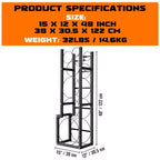 Support de bouteilles de réfrigérant 3 x 13,6 kg, Support de bouteilles de réfrigérant Supports et porte-bouteilles de gaz pour Fréon, gaz, oxygène, azote