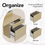 Standing Desk with Drawers and File Cabinet, 47 Inch Electric Height Adjustable Desk with Storage, Ergonomic Stand Up Table with Monitor Stand