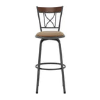 Sheen Curve X-Back Bar Stool - Set of 3 - Black/Brown - iNSPIRE Q