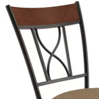 Sheen Curve X-Back Bar Stool - Set of 3 - Black/Brown - iNSPIRE Q