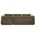 Christopher Knight Home Evelyne 106 Modern 4-Seater L Shaped Sectional Sofas with 3 Pillows