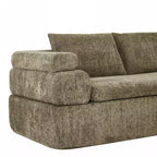Christopher Knight Home Evelyne 106 Modern 4-Seater L Shaped Sectional Sofas with 3 Pillows