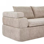 Christopher Knight Home Evelyne 106 Modern 4-Seater L Shaped Sectional Sofas with 3 Pillows