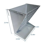 Wall Mount Hay Feeder, 2 in 1 Hay & Grain Livestock Feeder, Heavy Duty Metal Wall Mount Hay Rack with Adjustable Distance for Goats, Sheep, Horse