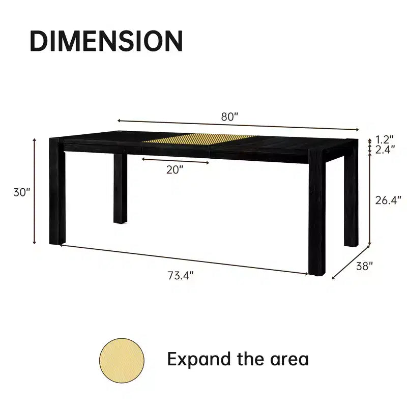 Modern 60 Expandable Dining Table with Hidden Center Leaf, Ash Wood Veneer, Adjustable Feet, Accommodate Seats 68,For Dining Room - Morden Fort