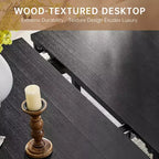 Modern 60 Expandable Dining Table with Hidden Center Leaf, Ash Wood Veneer, Adjustable Feet, Accommodate Seats 68,For Dining Room - Morden Fort