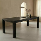 Modern 60 Expandable Dining Table with Hidden Center Leaf, Ash Wood Veneer, Adjustable Feet, Accommodate Seats 68,For Dining Room - Morden Fort