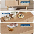 Buffet de Rangement avec Porte et Tiroir, Table de Bar, Meuble d'Appoint avec Rangement, Buffet pour Cuisine Salle à Manger Entrée