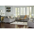 Signature Design by Ashley Dorylin Occasional Table Set, Coffee Table and 2 End Tables, Black Metal and Glass