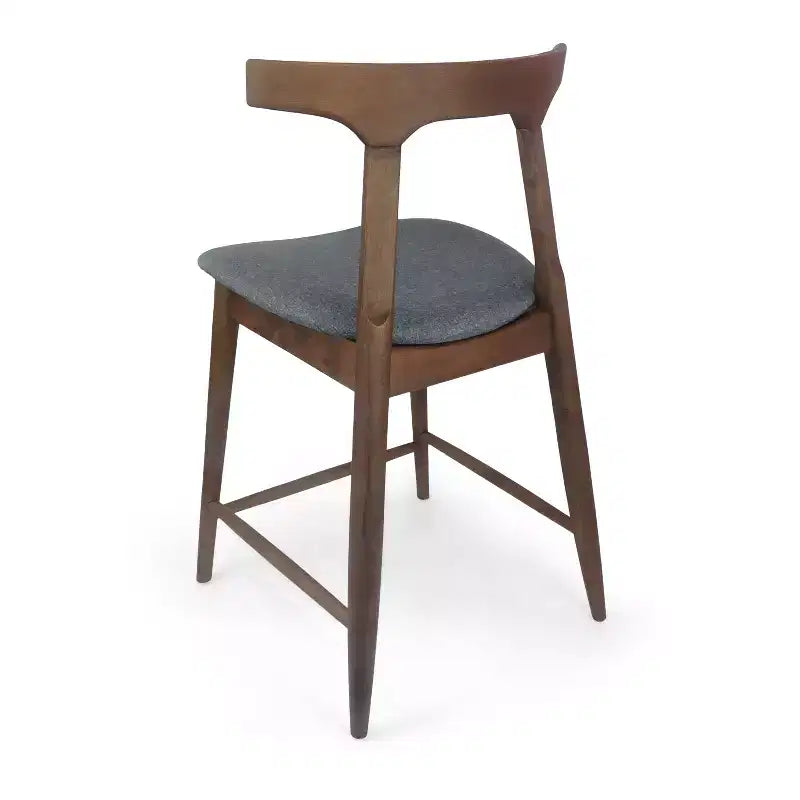 Christopher Knight Home Wanda Mid-Century Modern Rubberwood Upholstered Counter Stools (Set of 2)