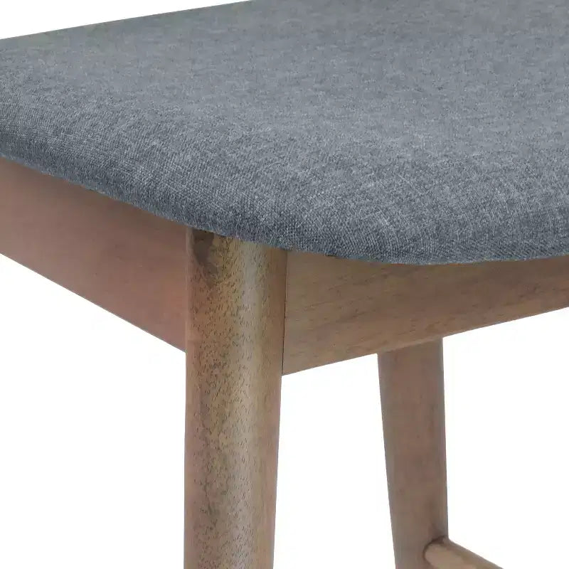 Christopher Knight Home Wanda Mid-Century Modern Rubberwood Upholstered Counter Stools (Set of 2)