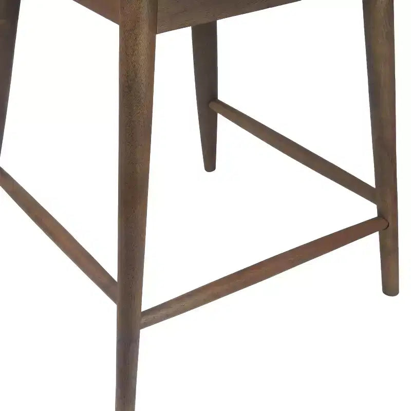 Christopher Knight Home Wanda Mid-Century Modern Rubberwood Upholstered Counter Stools (Set of 2)