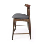 Christopher Knight Home Wanda Mid-Century Modern Rubberwood Upholstered Counter Stools (Set of 2)