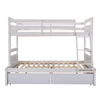 Luxystar Twin Over Full Convertible Bunk Bed With 2 Storage Drawers