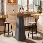 Lantine Square Bar Table, 39.96 High Pub Table, Small Home Bar Unit for Dining, Coffee, Cocktail, Small Space, Kitchen, (Only Table)