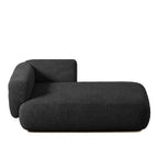 Chaise longue moderne rembourrée en mousse haute densité, assise élégante et stylée, canapé douillet en bouclé pour salon ou chambre-Panipeachy