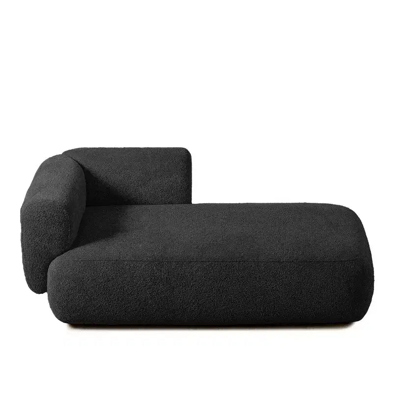 Chaise longue moderne rembourrée en mousse haute densité, assise élégante et stylée, canapé douillet en bouclé pour salon ou chambre-Panipeachy