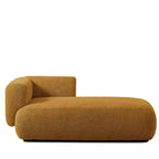 Chaise longue moderne rembourrée en mousse haute densité, assise élégante et stylée, canapé douillet en bouclé pour salon ou chambre-Panipeachy