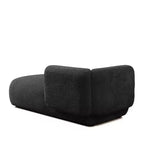 Chaise longue moderne rembourrée en mousse haute densité, assise élégante et stylée, canapé douillet en bouclé pour salon ou chambre-Panipeachy