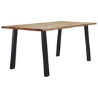 VidaXL Industrial Dining Table in Solid Acacia Wood