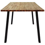 VidaXL Industrial Dining Table in Solid Acacia Wood