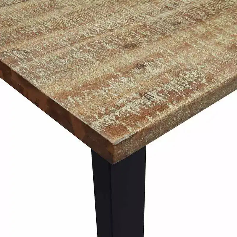 VidaXL Industrial Dining Table in Solid Acacia Wood