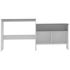vidaXL Table de bar Table haute Table de bistrot pour cuisine avec 2 plateaux de table