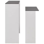 vidaXL Table de bar Table haute Table de bistrot pour cuisine avec 2 plateaux de table